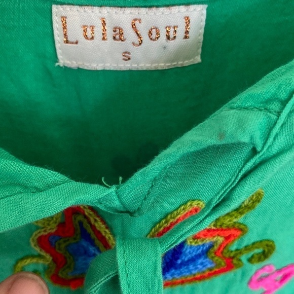 Lula Soul Embroidered Sleeveless Dress, Size Small - Picture 3 of 11
